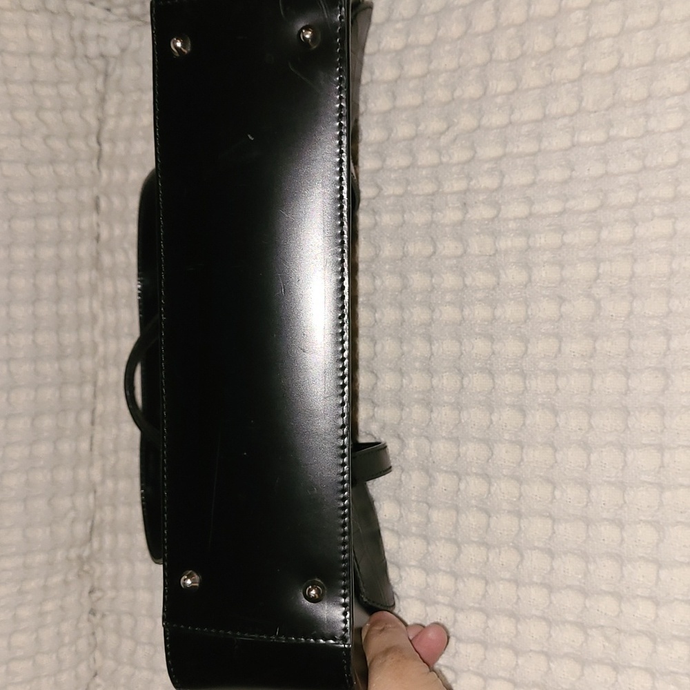 Claudia* Leather Handbag* Black* - Picture 4 of 7